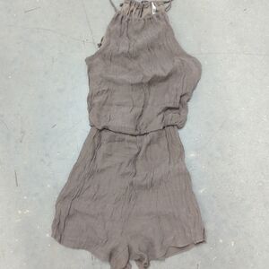 Brown Halter One-Piece Romper Women's Size Small